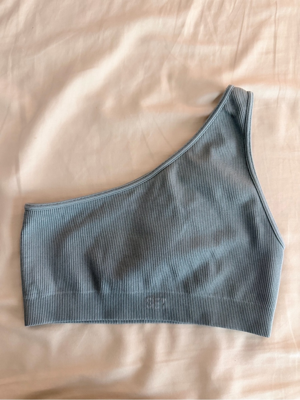See active blue ribbed sports bra Xs/s